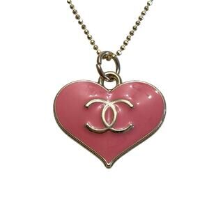 Chanel button vintage charm Necklace Unbranded Gold Plated Sterling Silver Chain